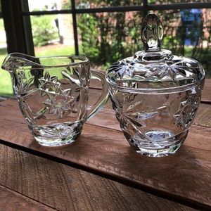 Vintage Sugar Creamer Early American Prescut Eapc